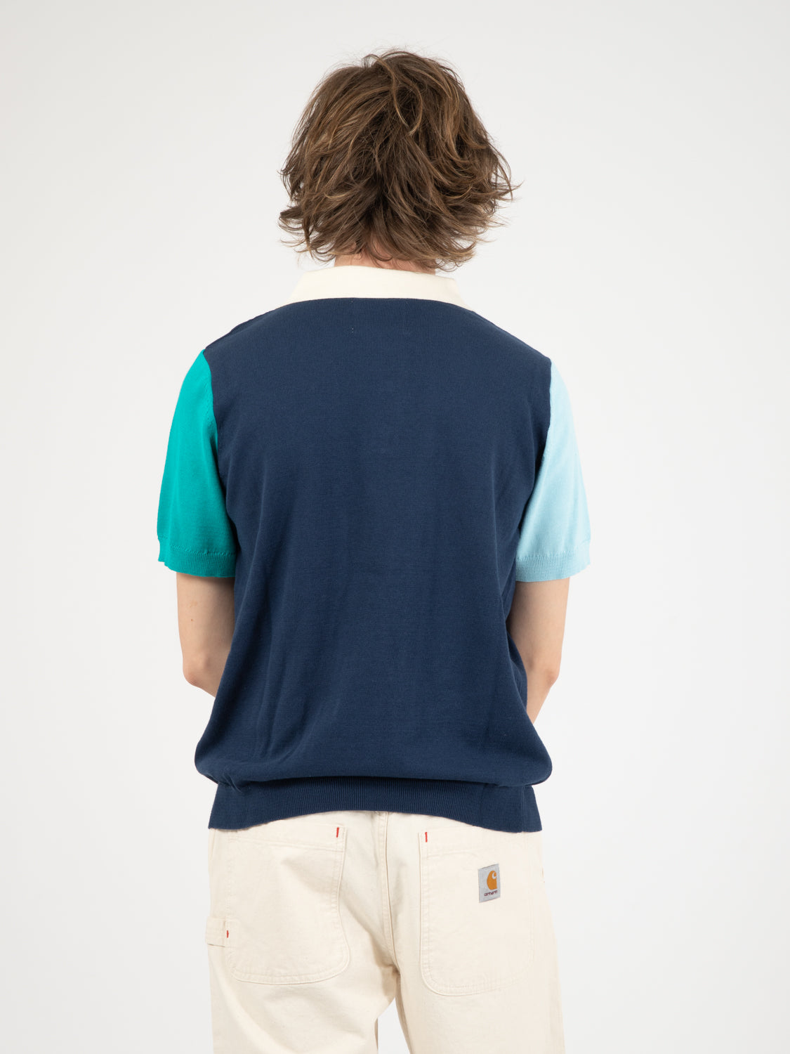 Polo Koren contrast navy