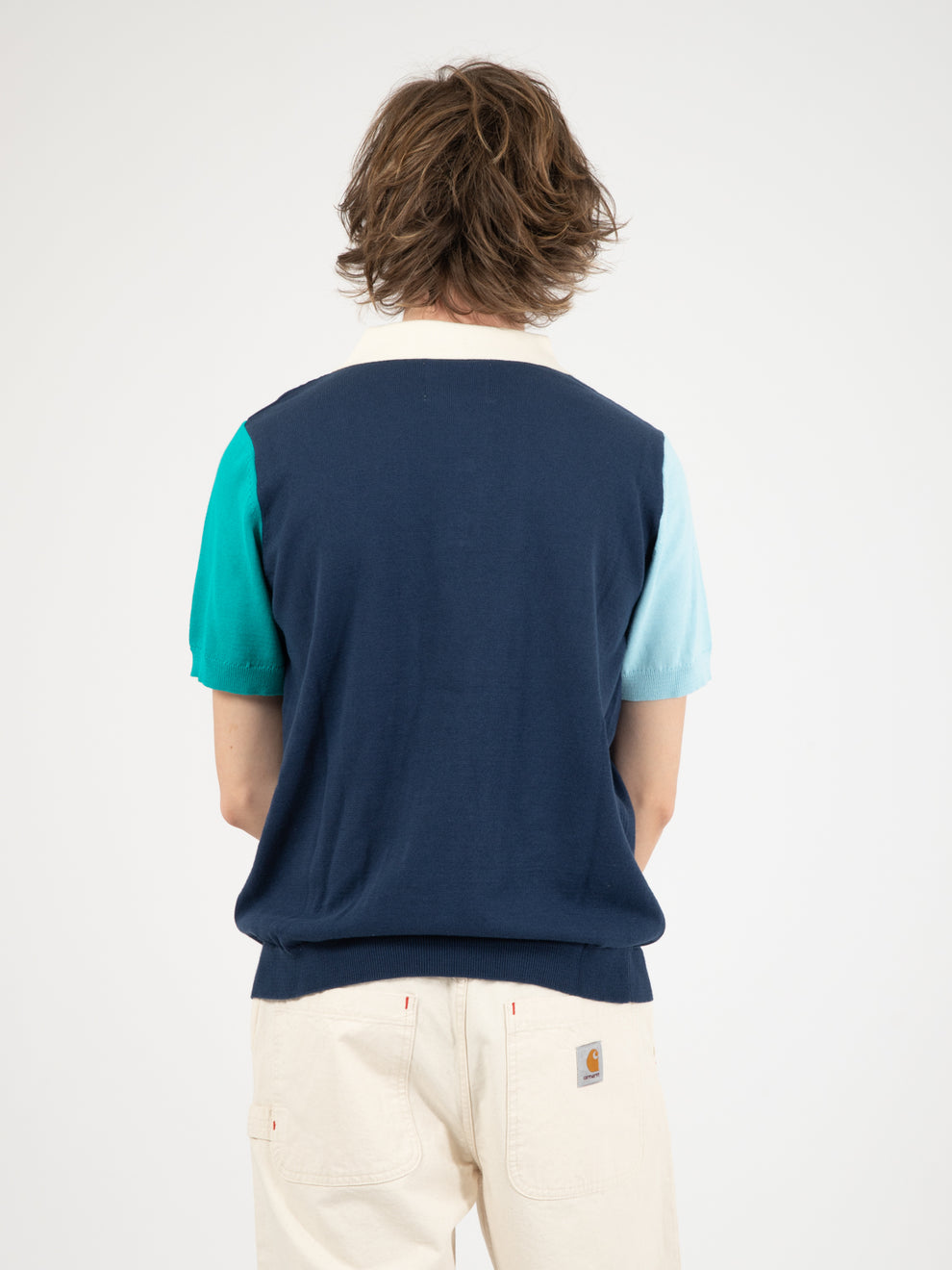 Polo Koren contrast navy