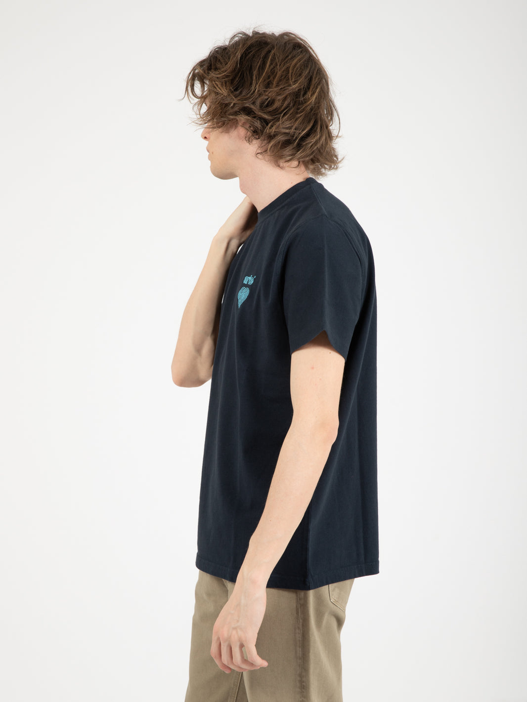 New Chest Heart logo navy t-shirt