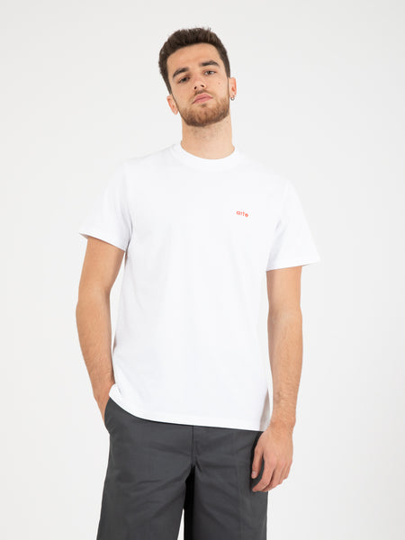 T-shirt taut back print white