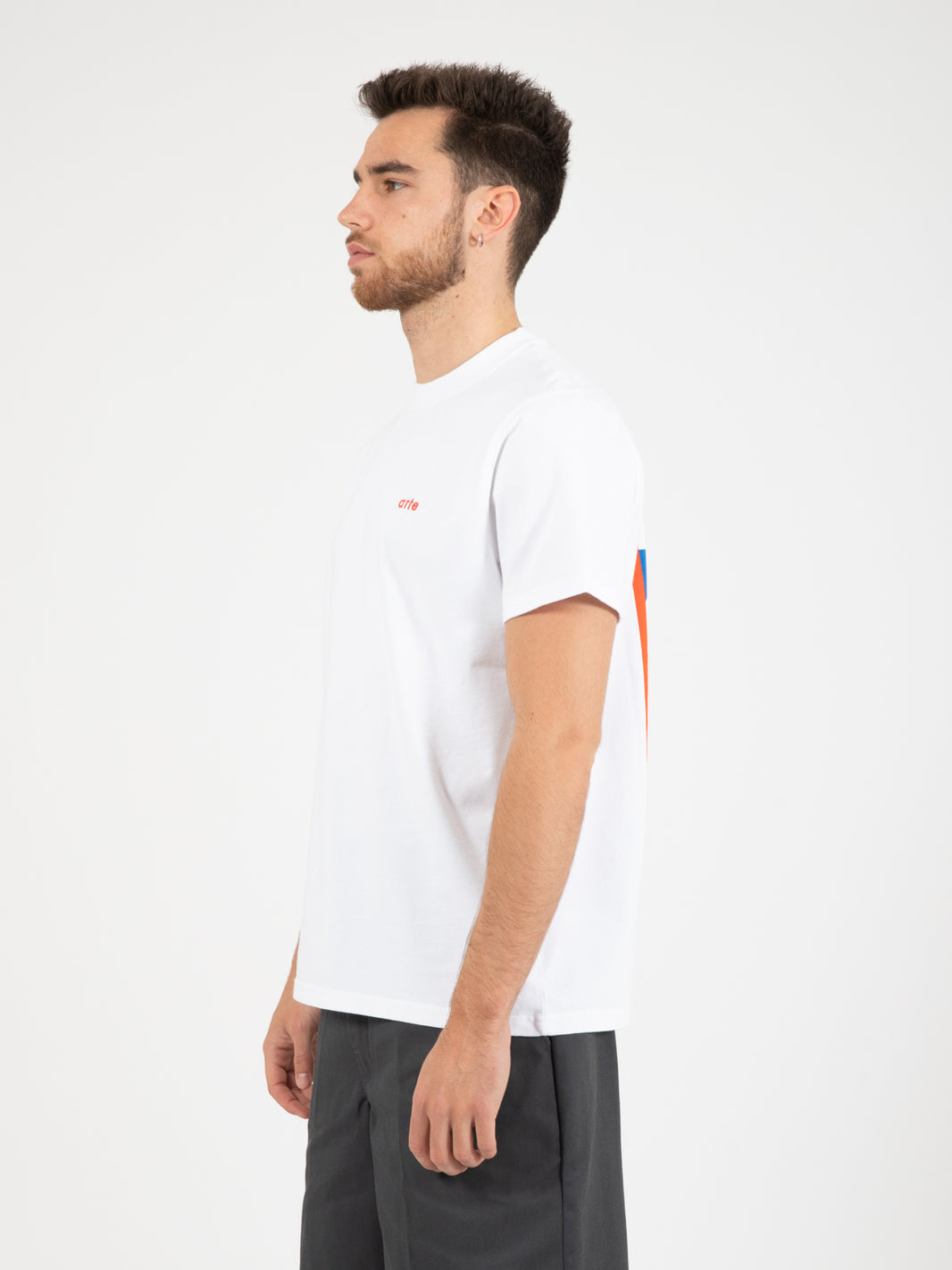 T-shirt taut back print white