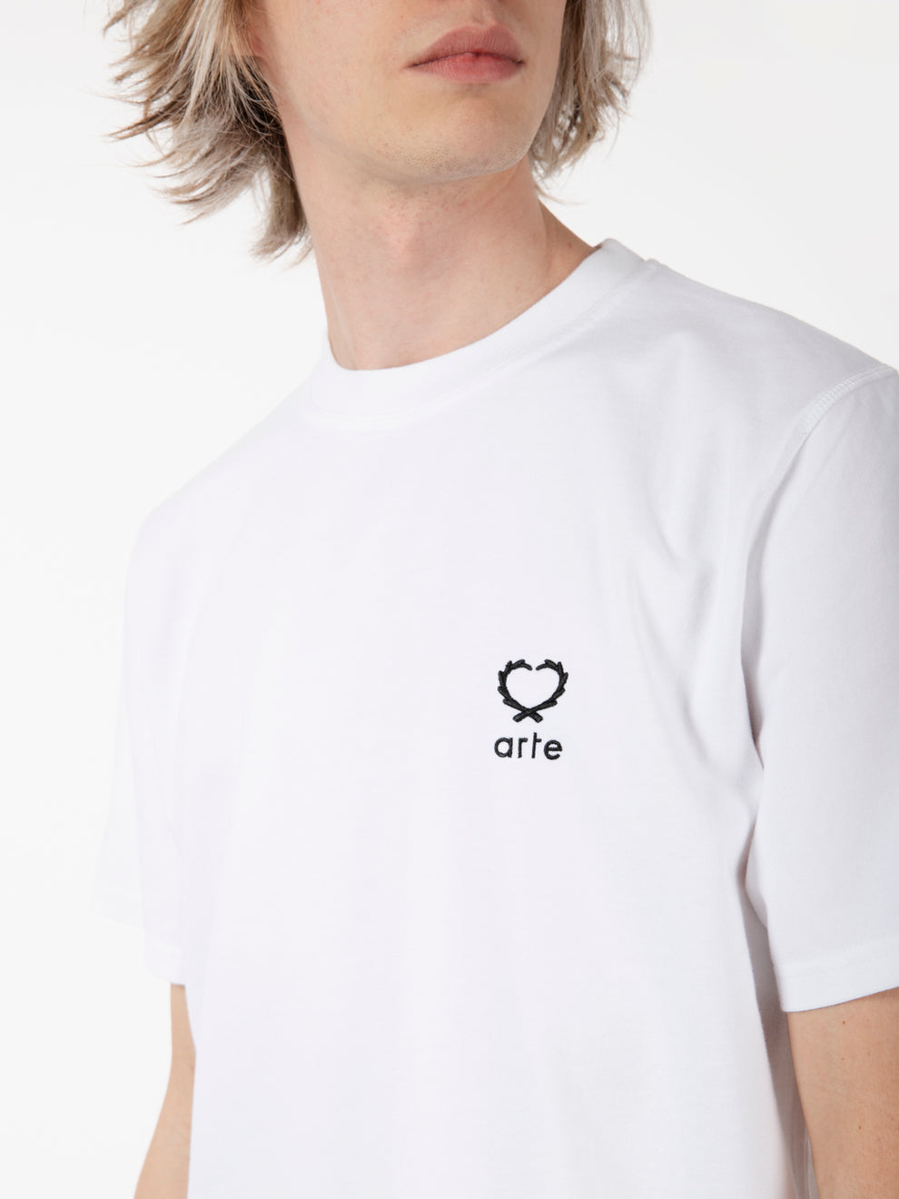 Teo small heart white t-shirt