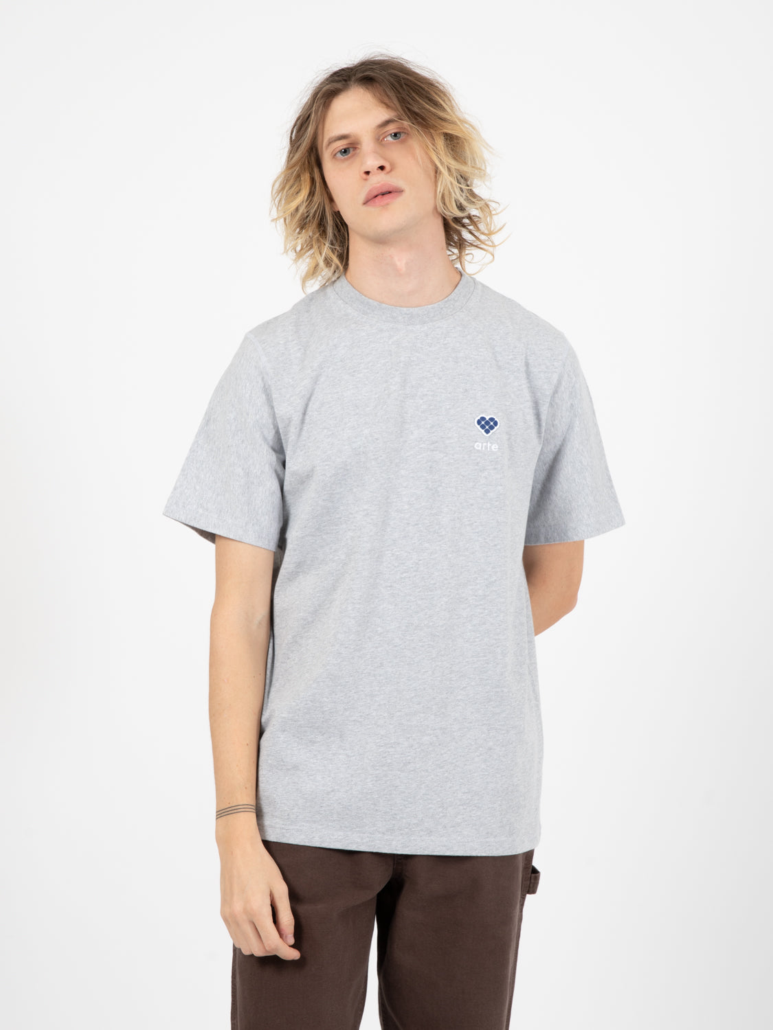 Tommy Heart Patch Gray T-Shirt