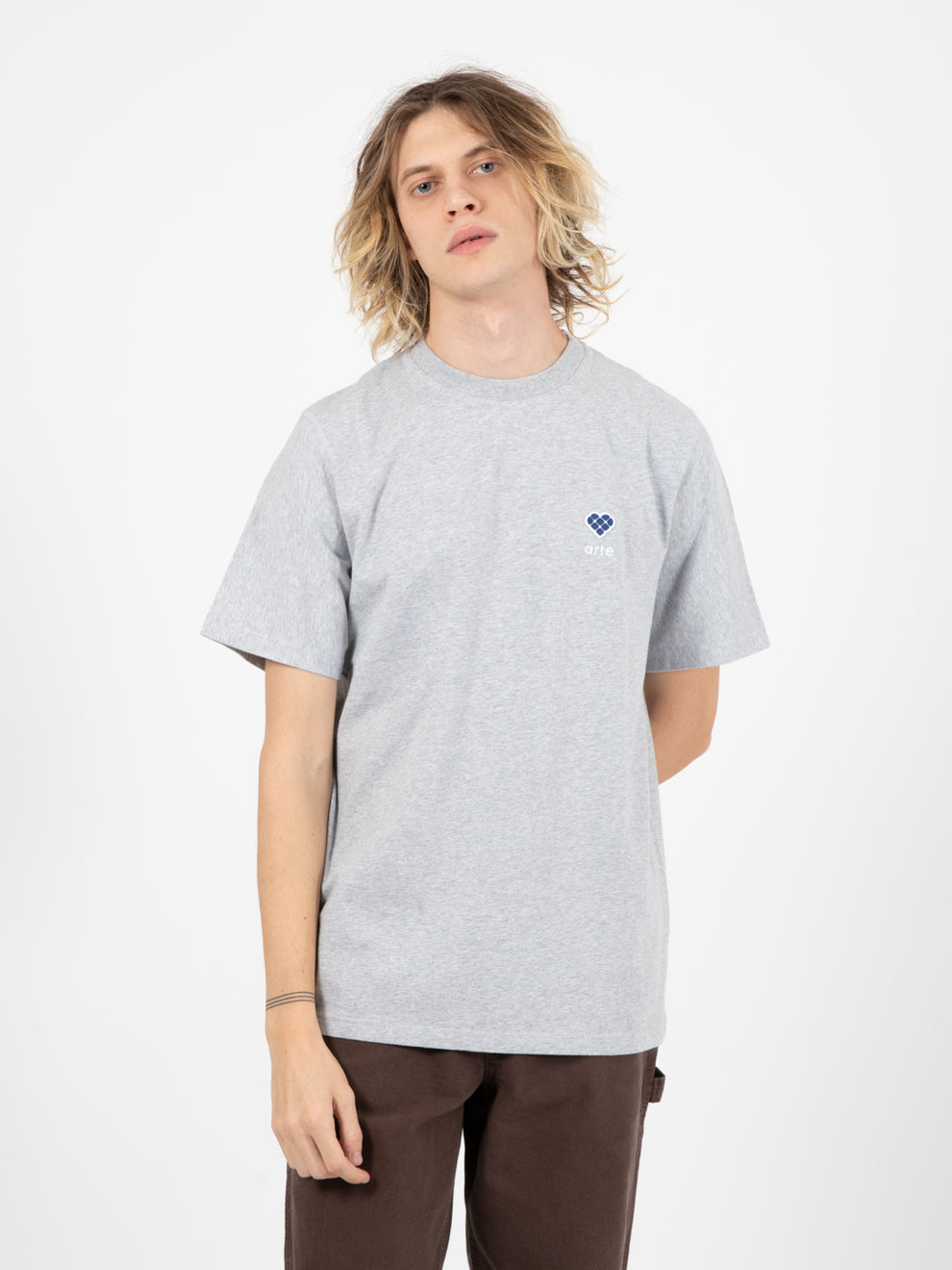 Tommy Heart Patch Gray T-Shirt