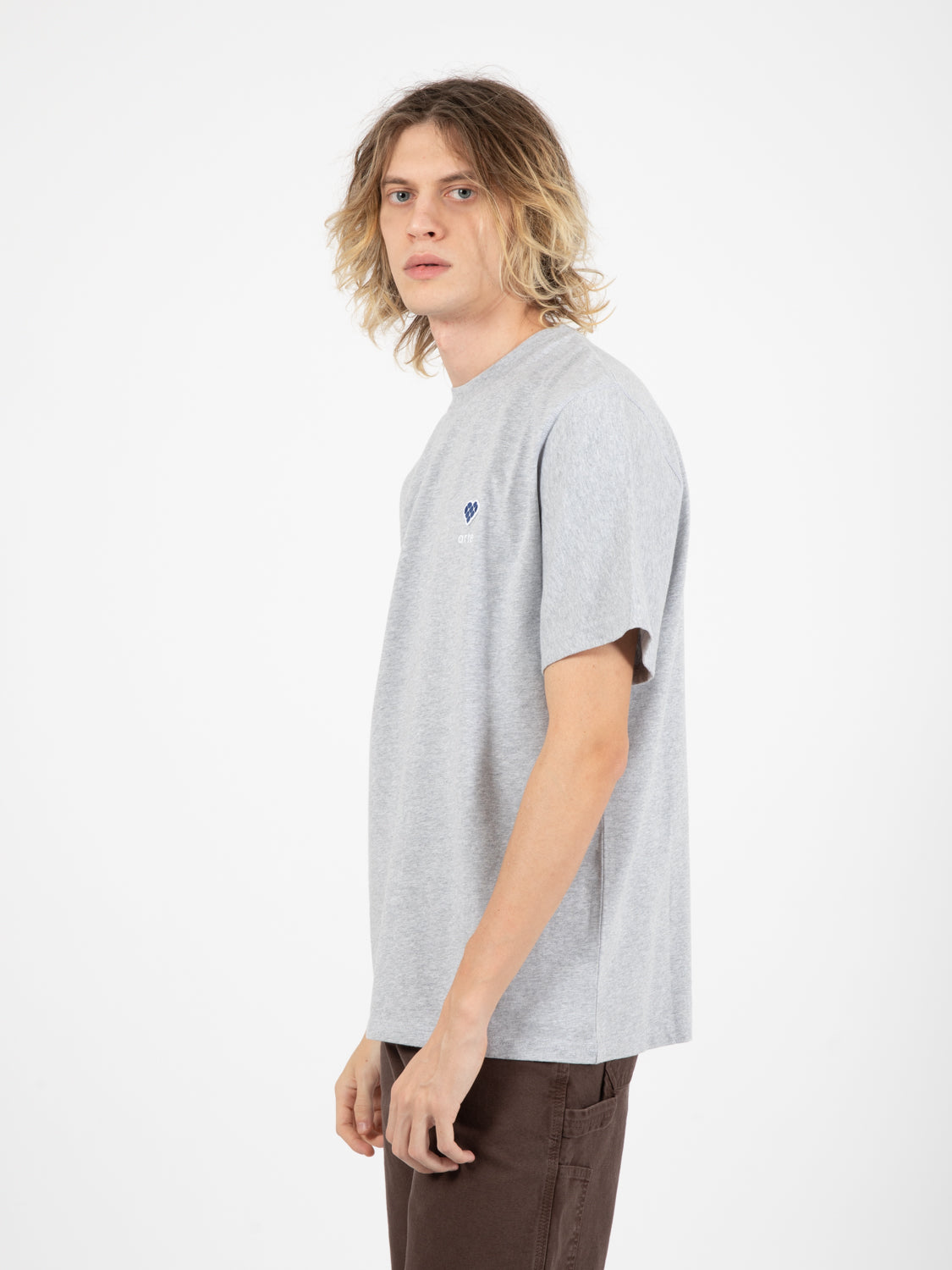 Tommy Heart Patch Gray T-Shirt