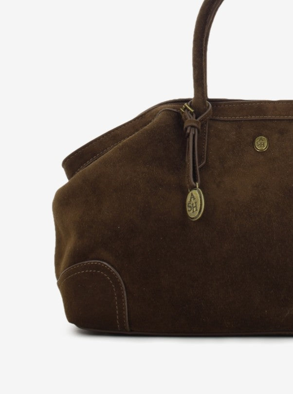 Borsa media Justine suede mink