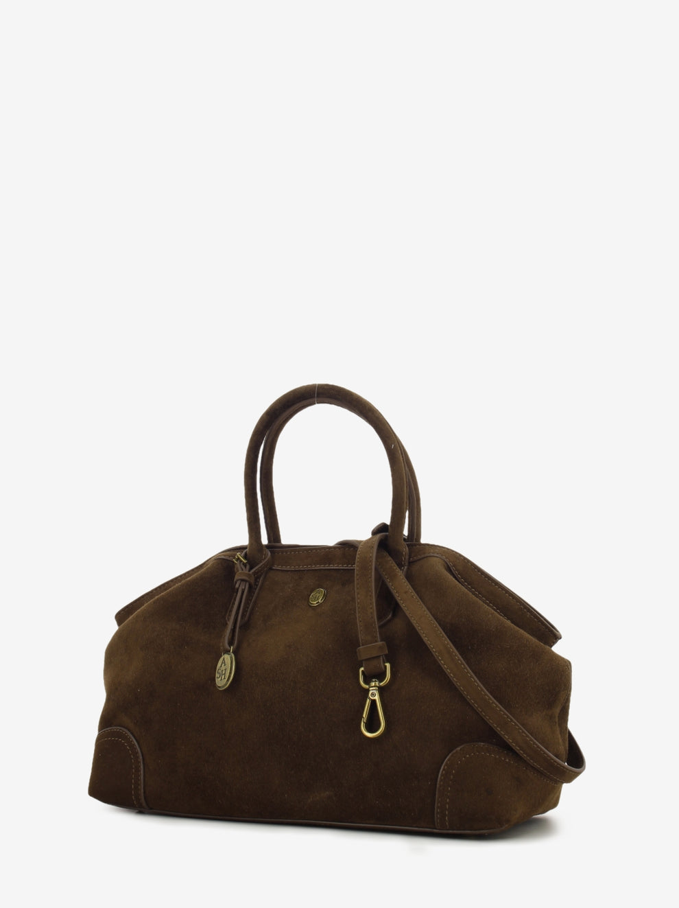Borsa media Justine suede mink