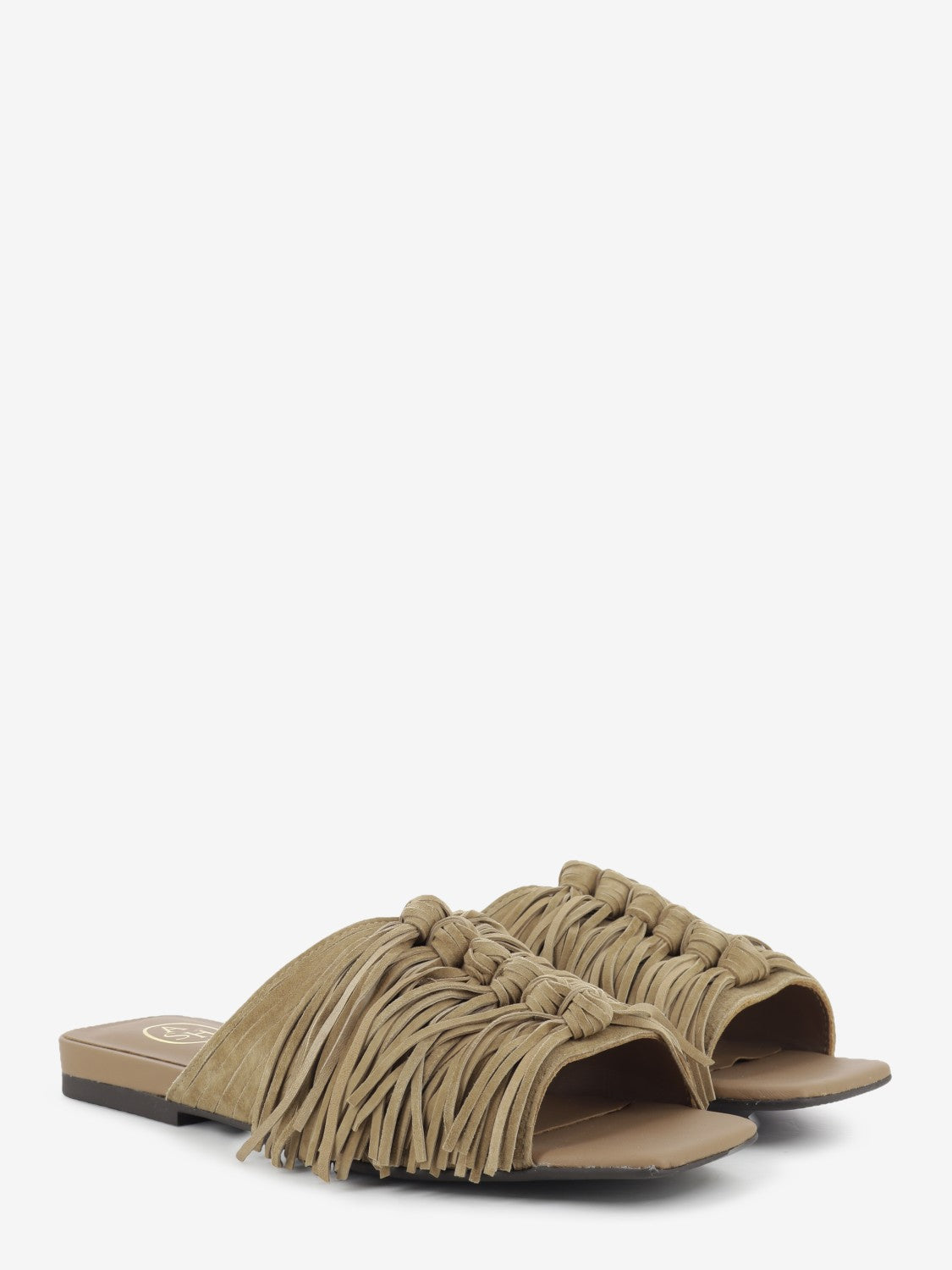 Moka mou fringed suede slipper