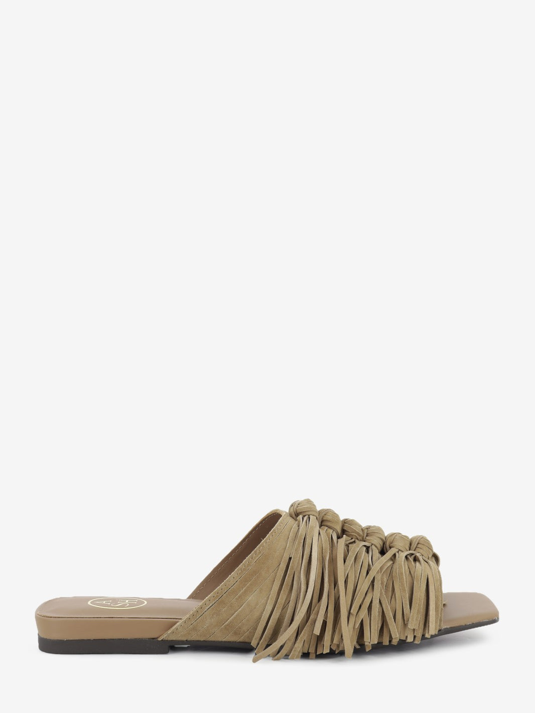 Moka mou fringed suede slipper