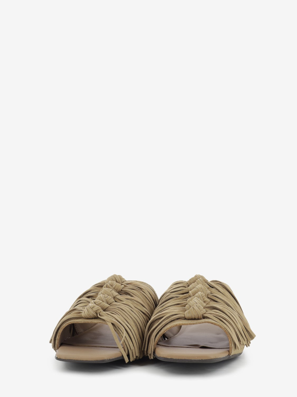 Moka mou fringed suede slipper