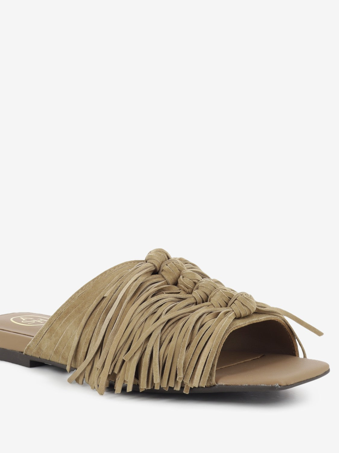Moka mou fringed suede slipper