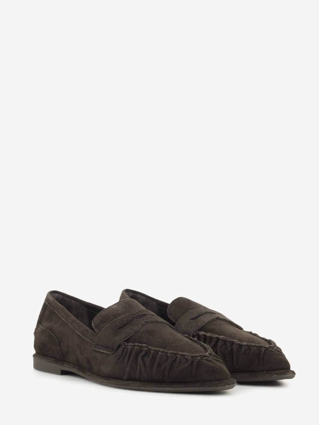 FASHION MOCCASIN CASHMERE DARK BROWN BABEBIS01