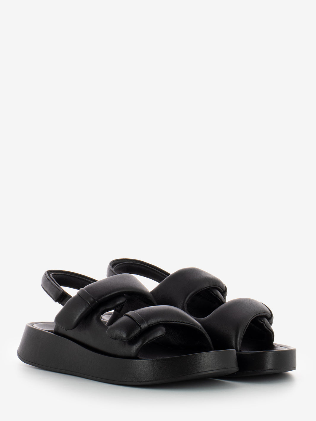 Sandali Vinci nappa foulard neri
