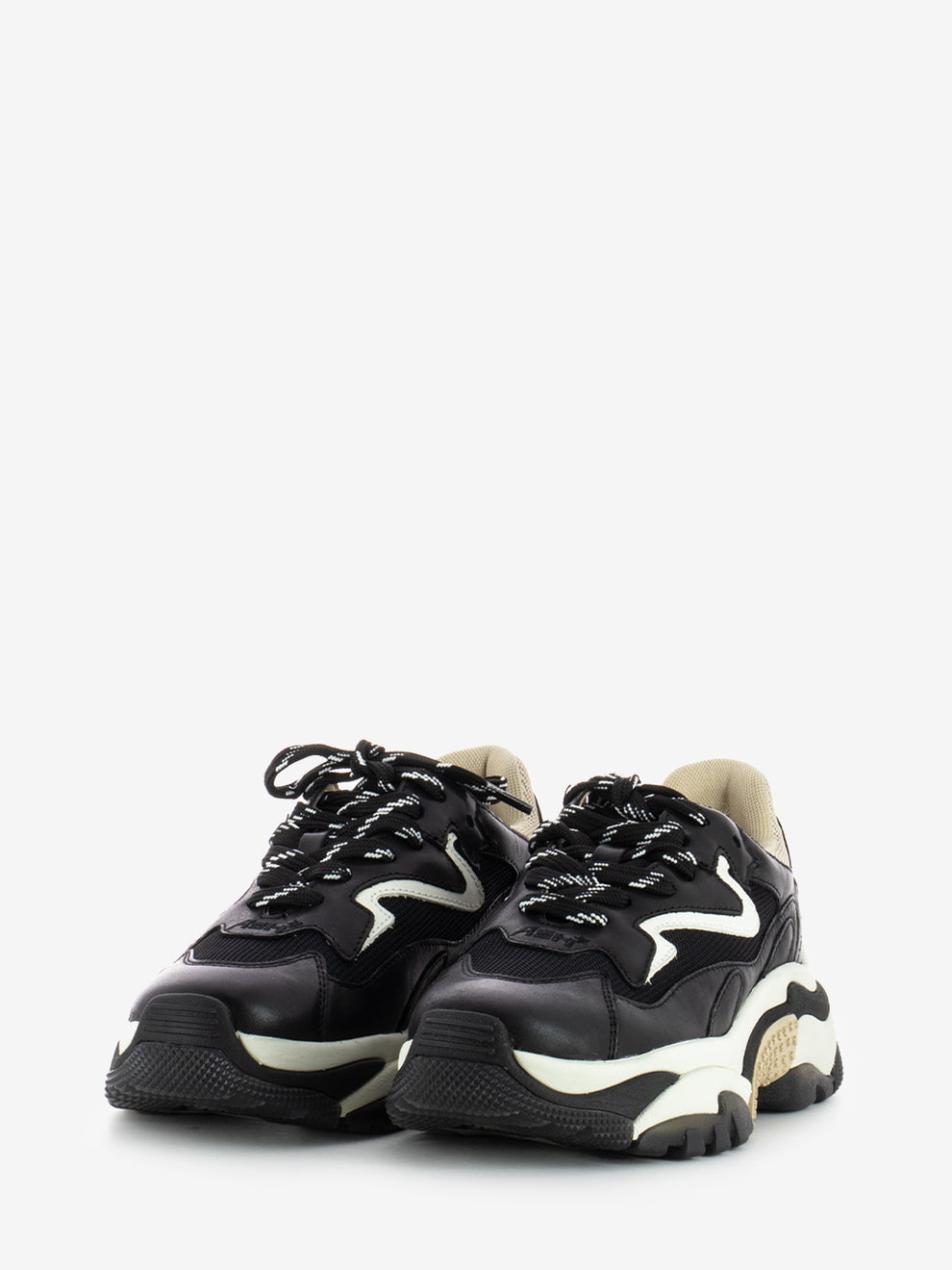 Sneakers Addict 02 in pelle nere