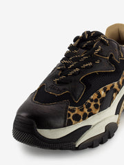 ASH - Sneakers Cycle Addict 04 black / leopard / brown