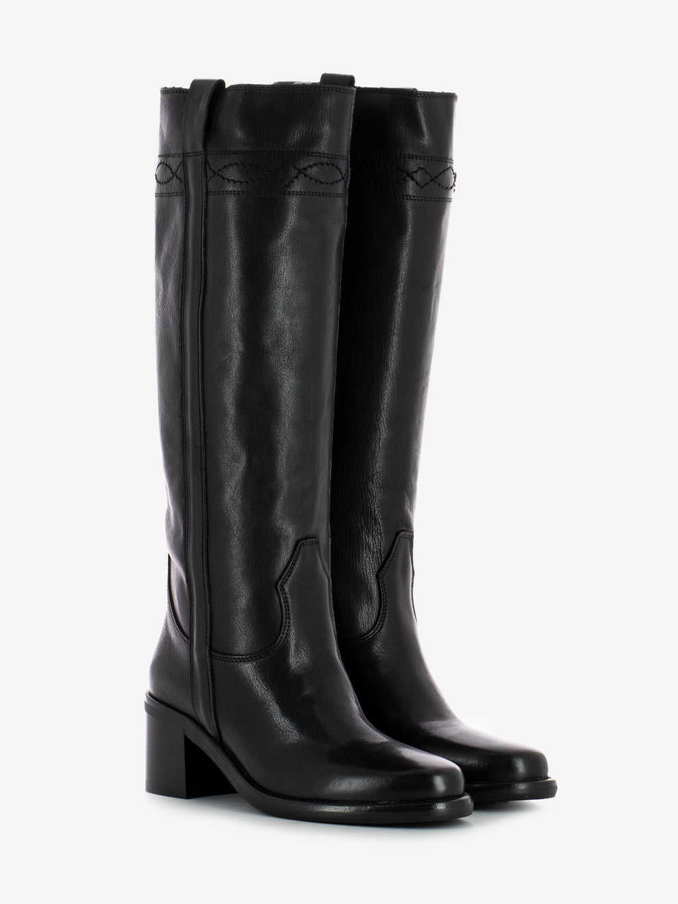 Stivali in pelle calf black