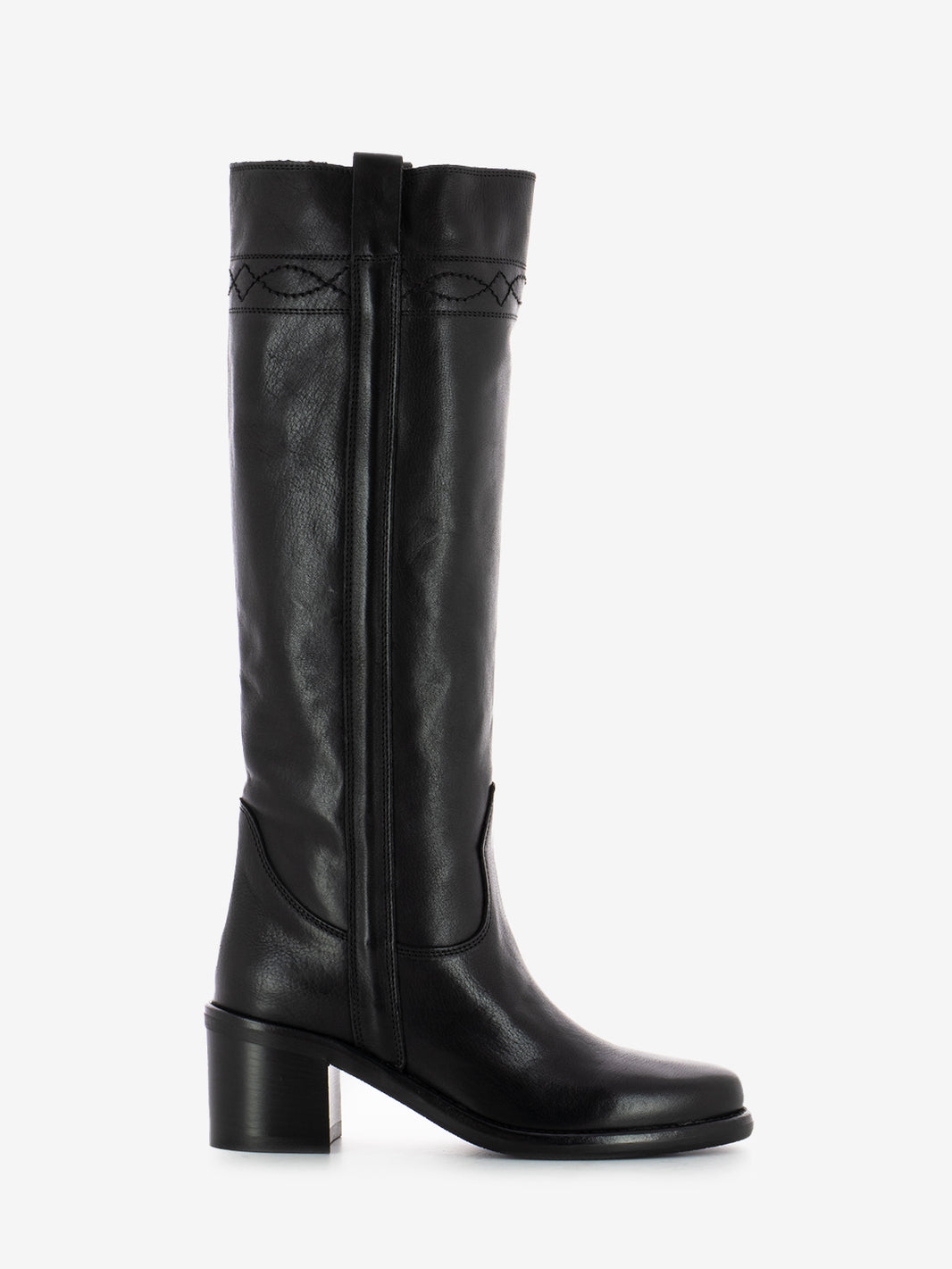 Stivali in pelle calf black