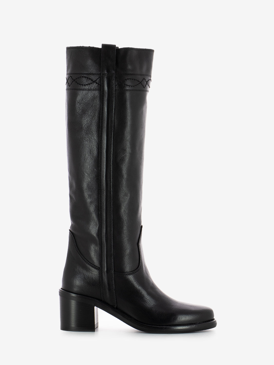 Stivali in pelle calf black