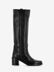 ASH - Stivali in pelle calf black