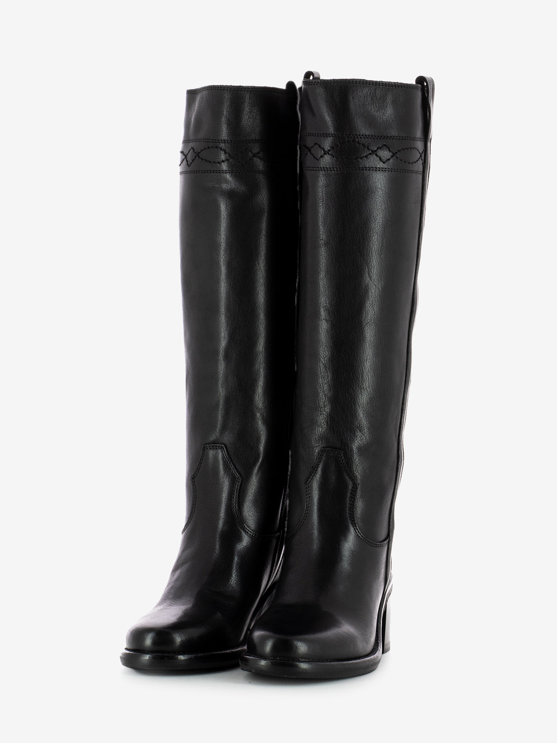 Stivali in pelle calf black