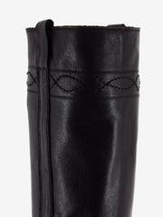 ASH - Stivali in pelle calf black