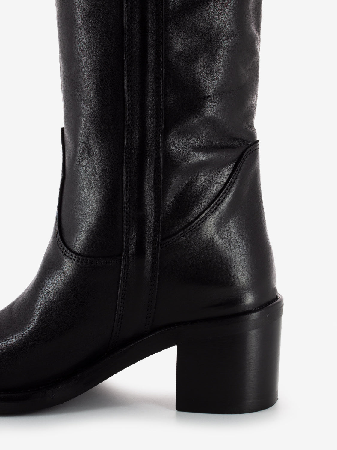 Stivali in pelle calf black
