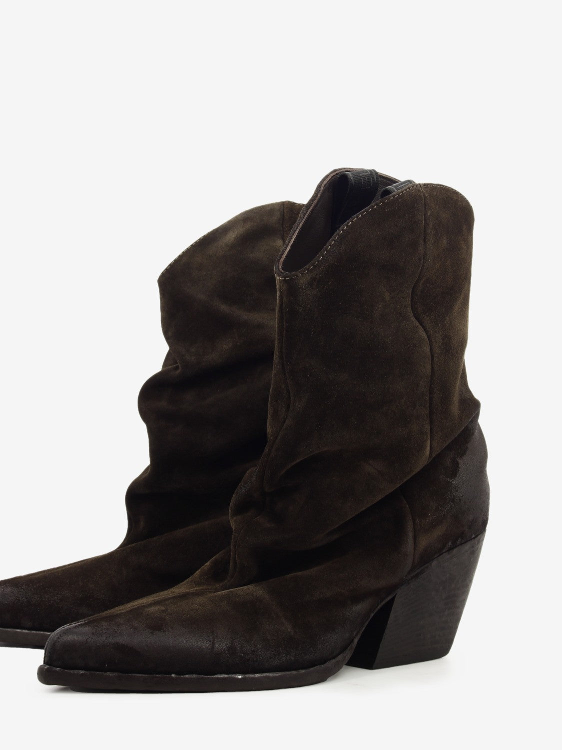 Texano medio Velour suede marrone