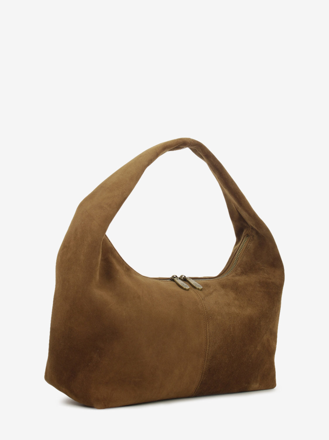 Tote bag in suede Hope chestnut