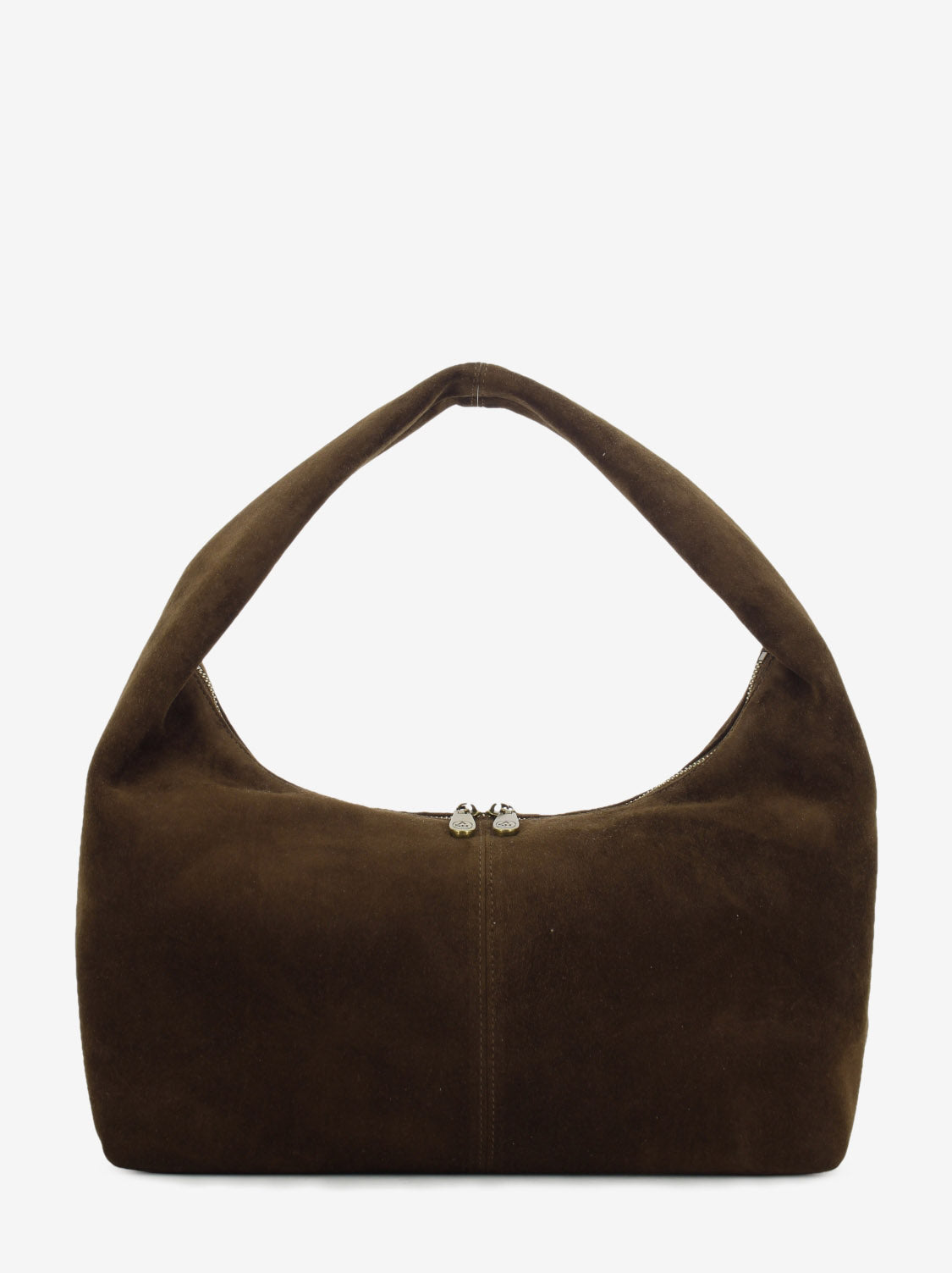 Tote bag in suede mink