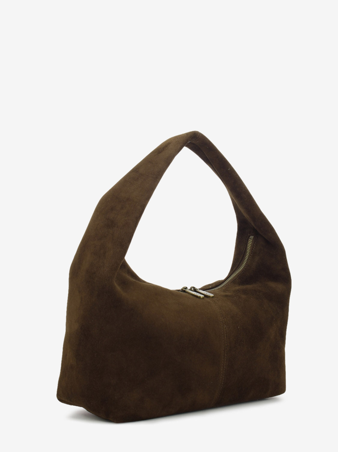 Tote bag in suede mink