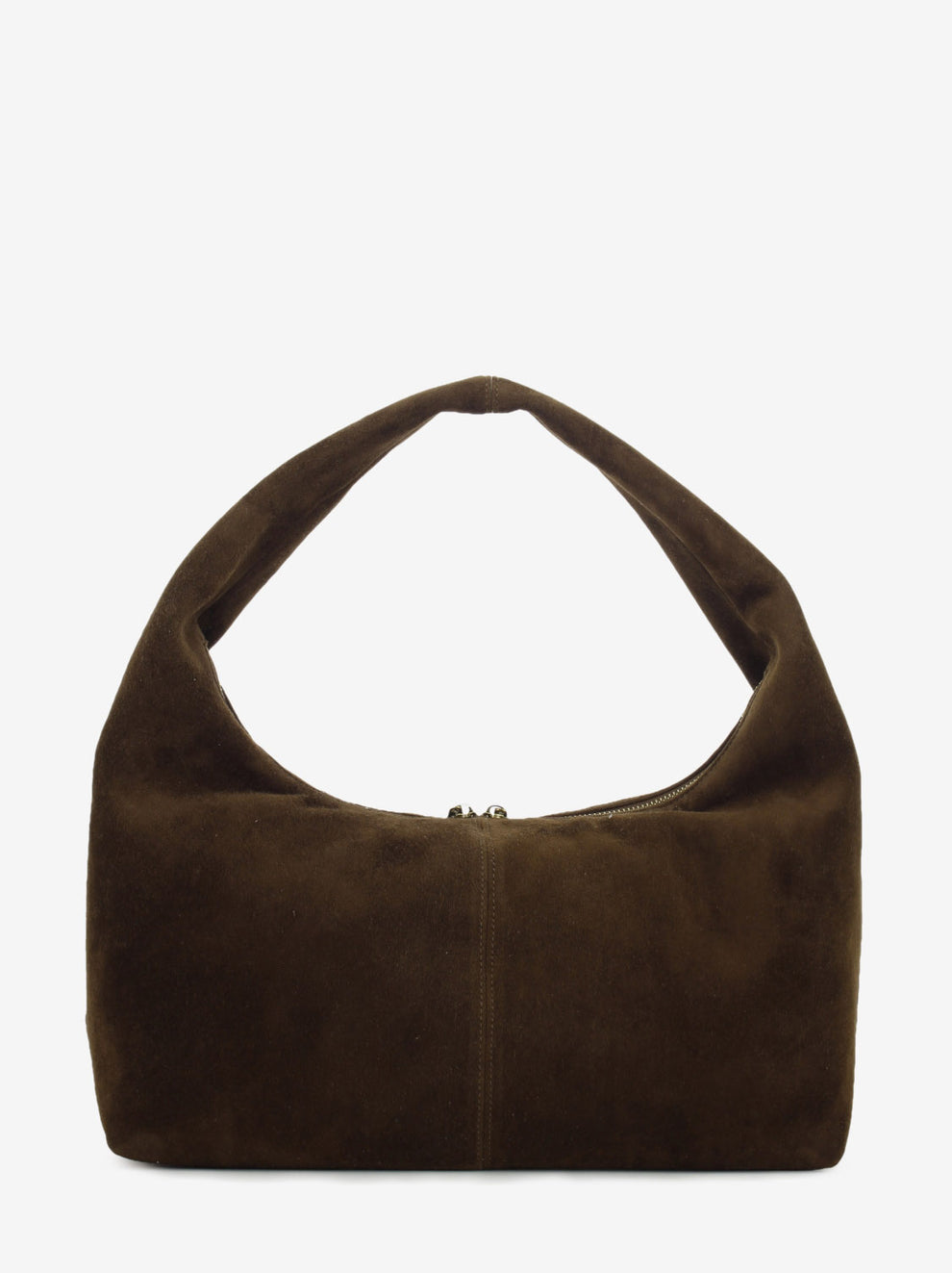Tote bag in suede mink