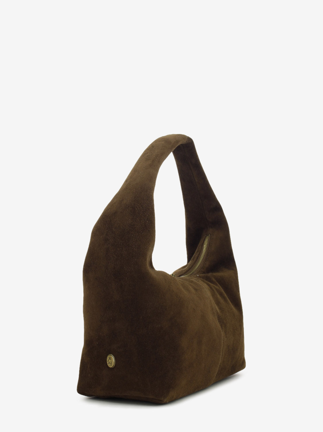 Tote bag in suede mink