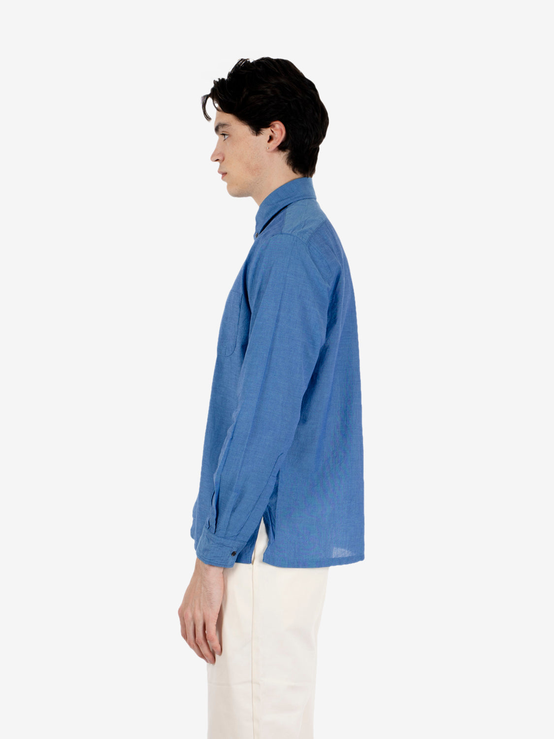 Camicia button-down Drops bluette