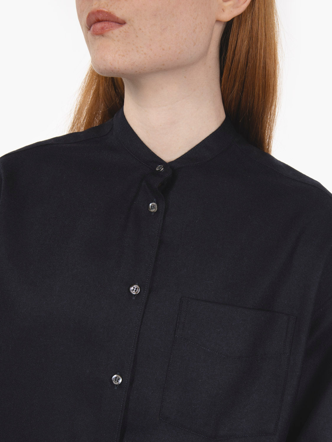 Fresh navy wool shirt
