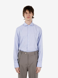 Camicia in pin point azzurra