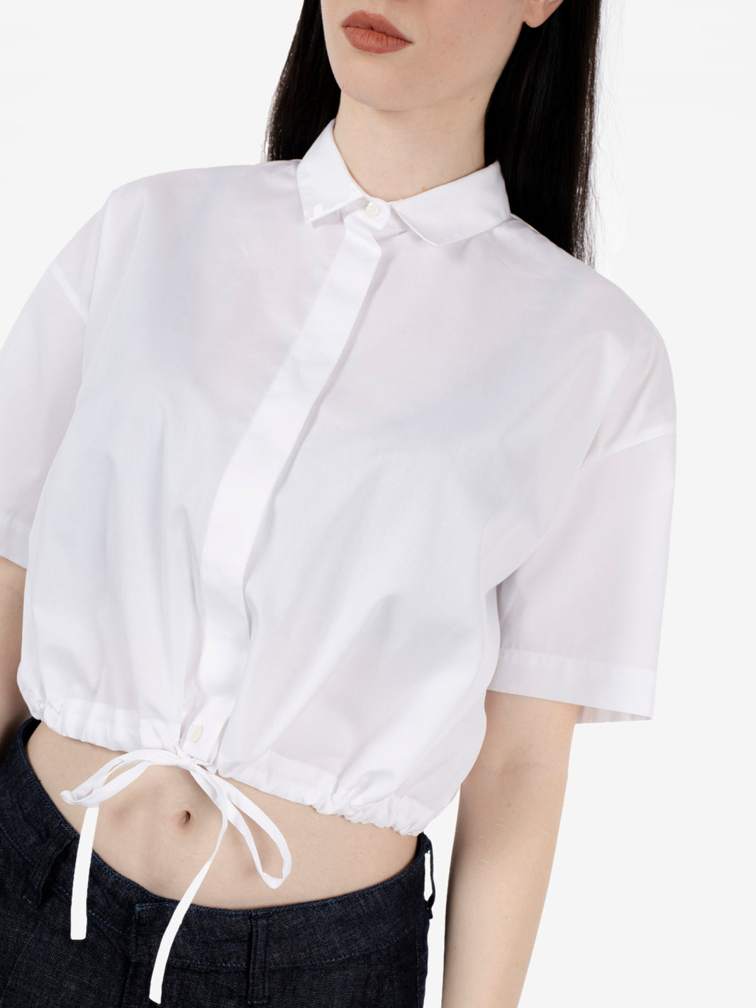 Camicia in popeline bianca