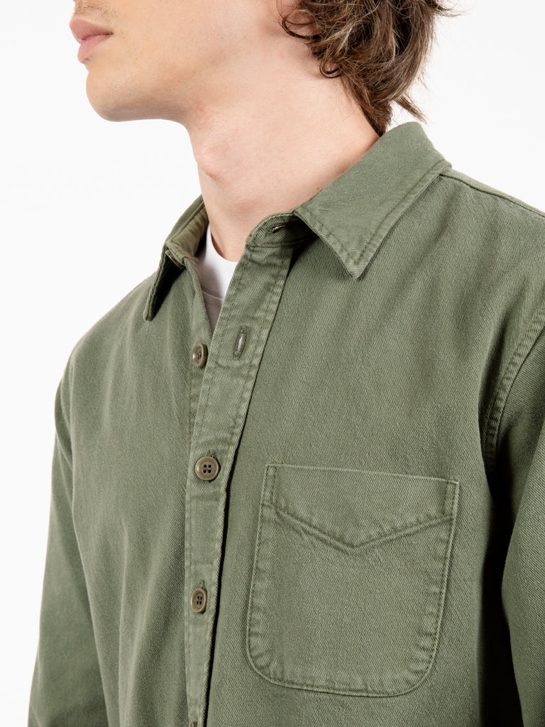 ASPESI - Camicia lyocell Ut verde