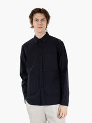 ASPESI - Camicia utility gabardina navy
