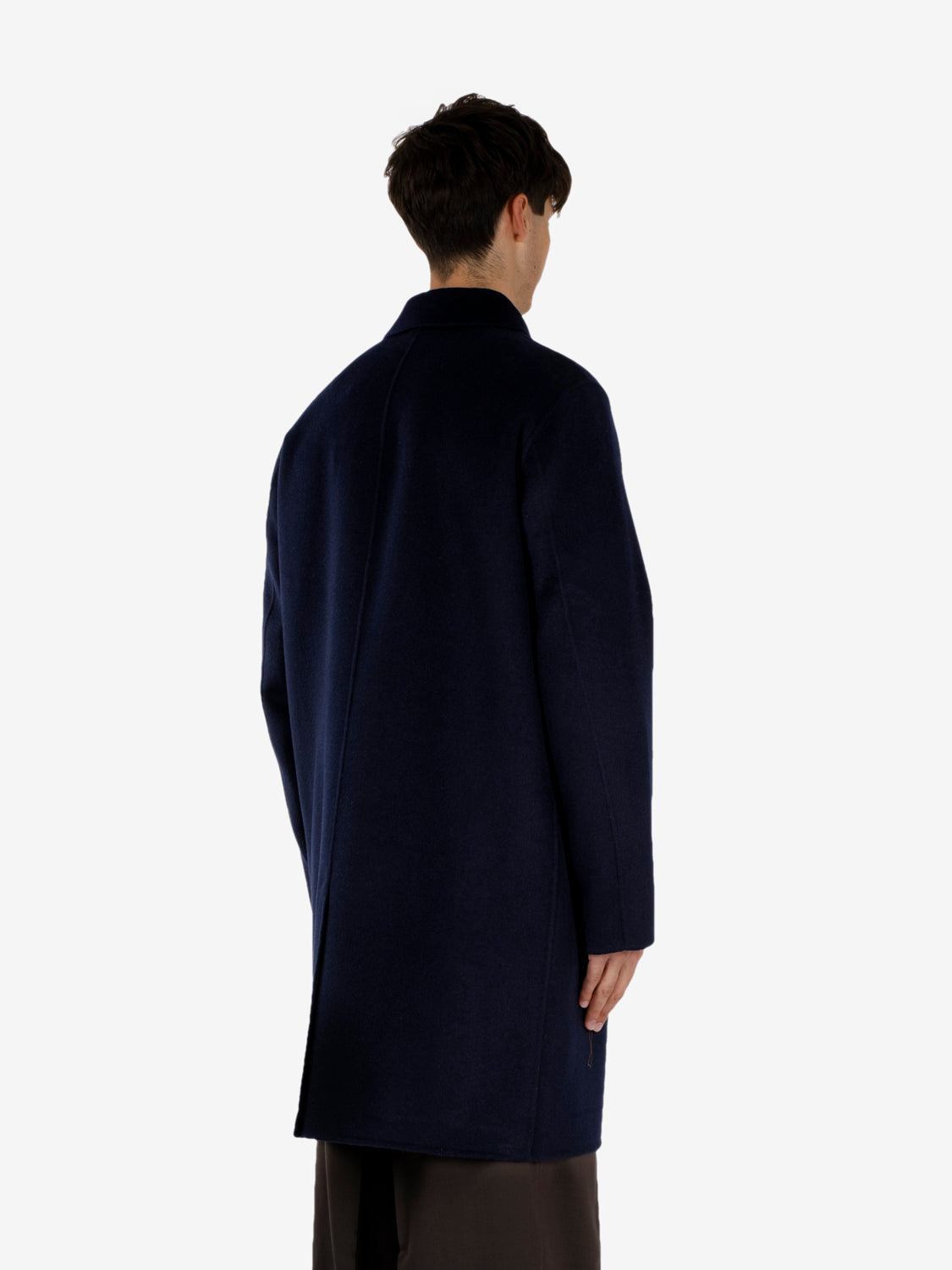 Cappotto lungo Beaver blu