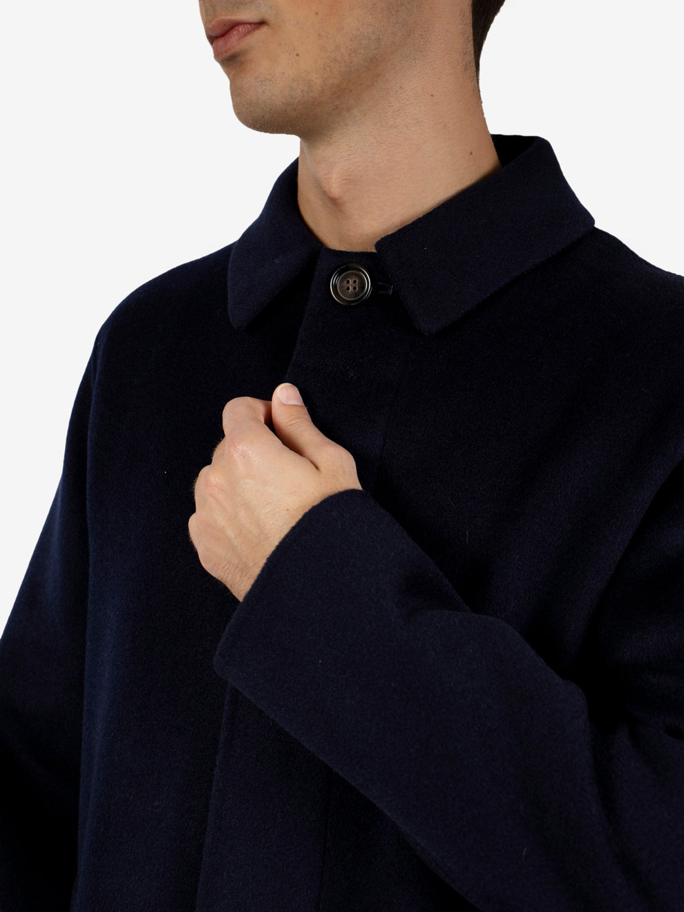 Cappotto lungo Beaver blu
