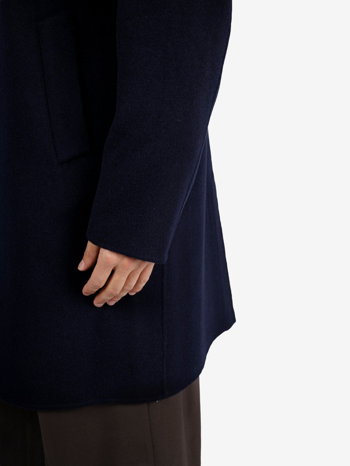 Cappotto lungo Beaver blu