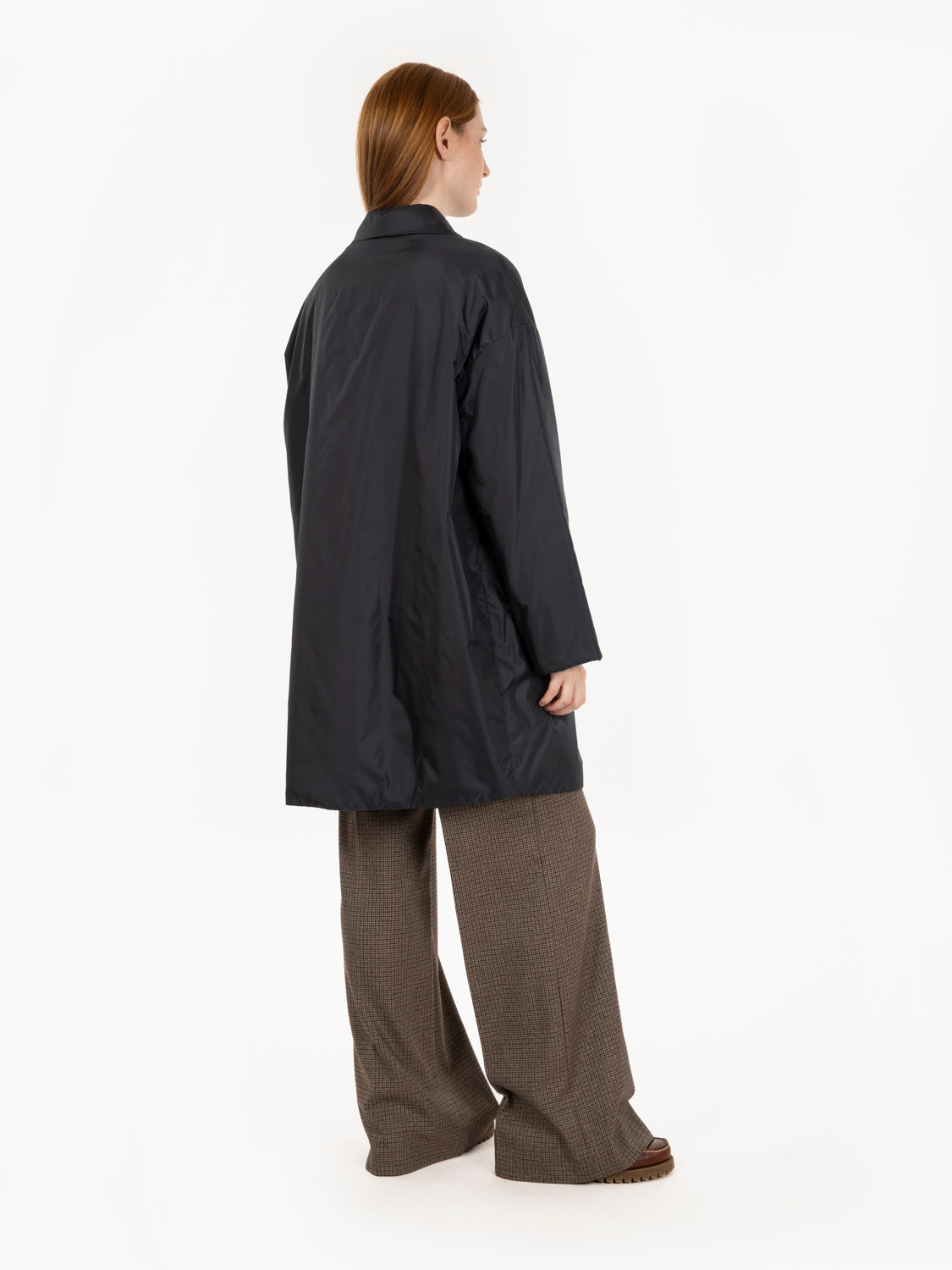 Cappotto Teena in nylon navy