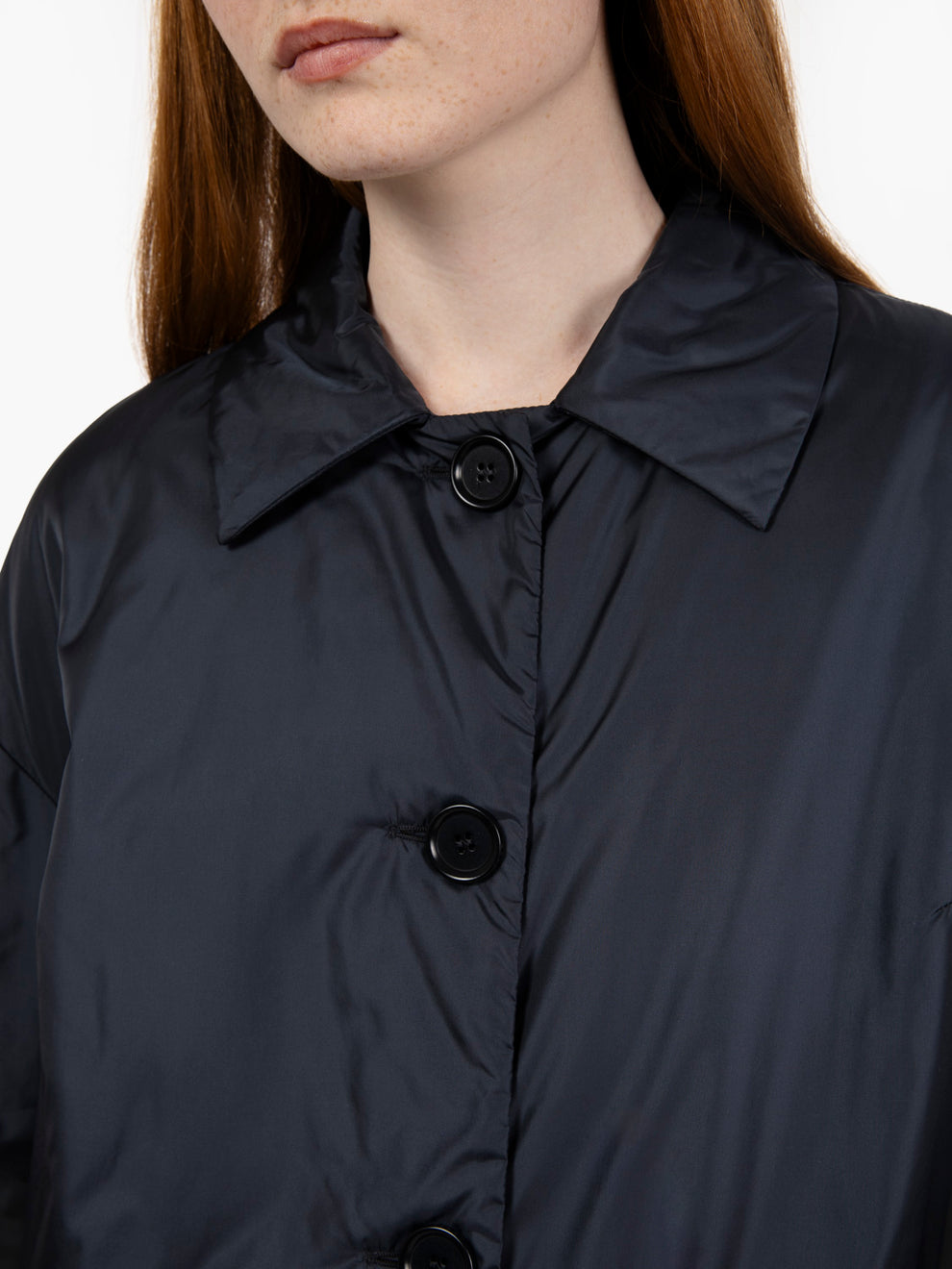 Cappotto Teena in nylon navy