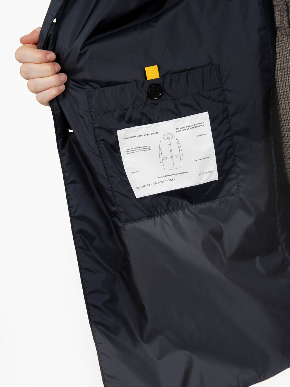 Cappotto Teena in nylon navy