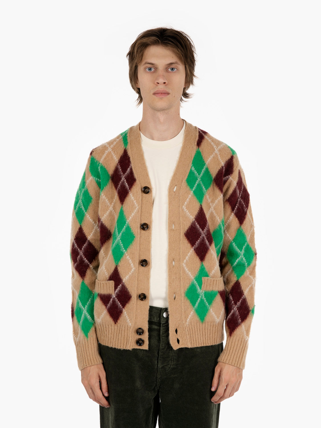 Camel wool cardigan