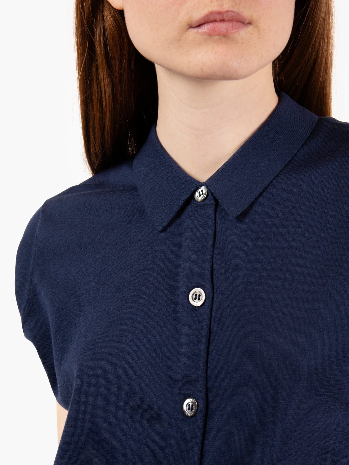Cardigan in maglia navy