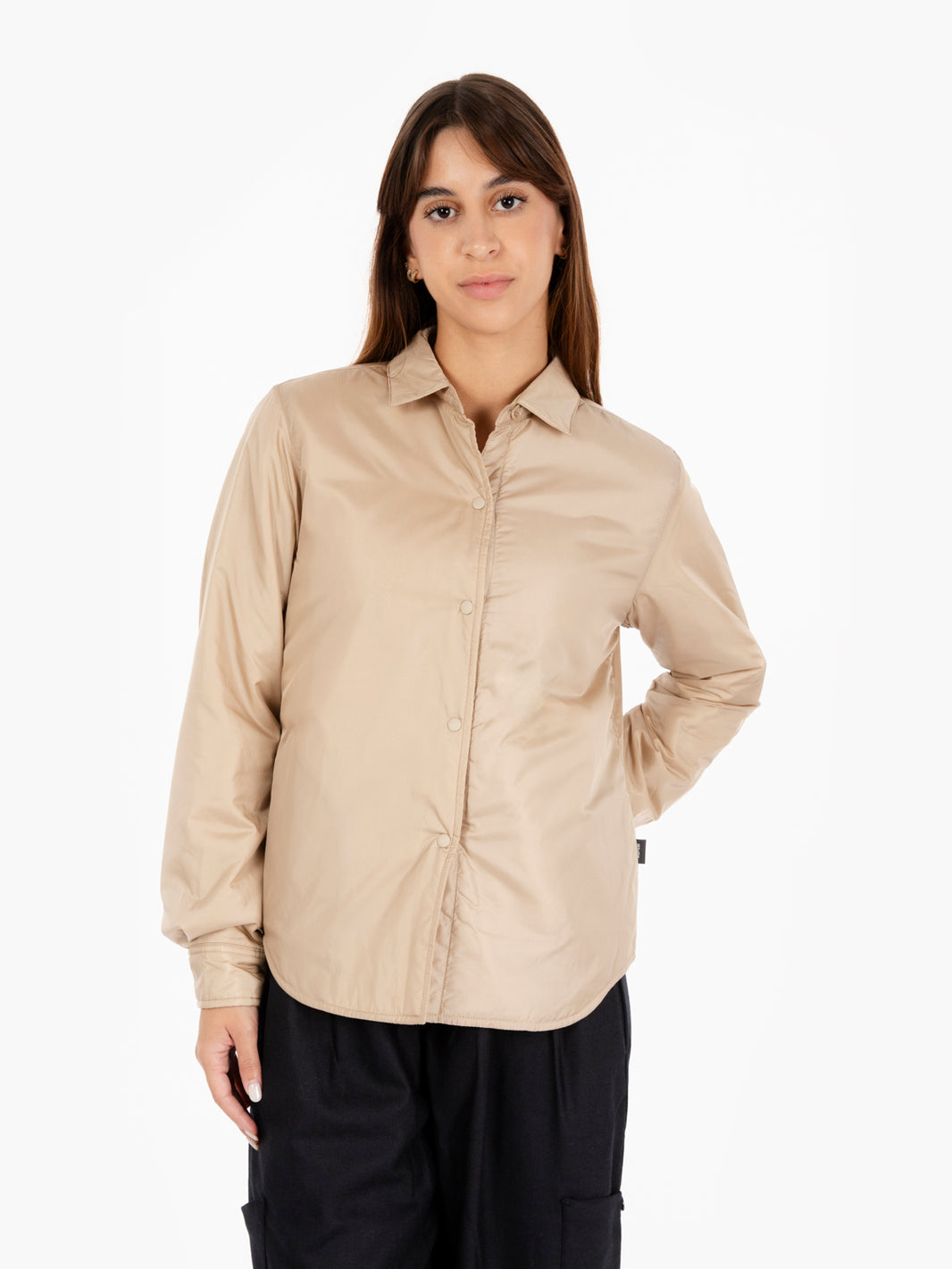 Giacca camicia Glue beige
