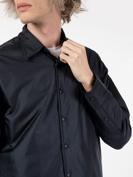 Giacca camicia in nylon navy