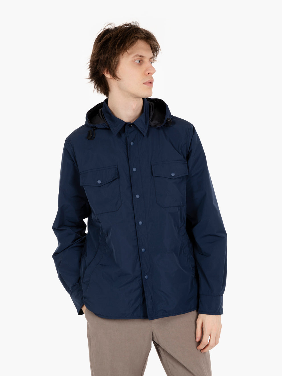Blue Rain Shirt Jacket
