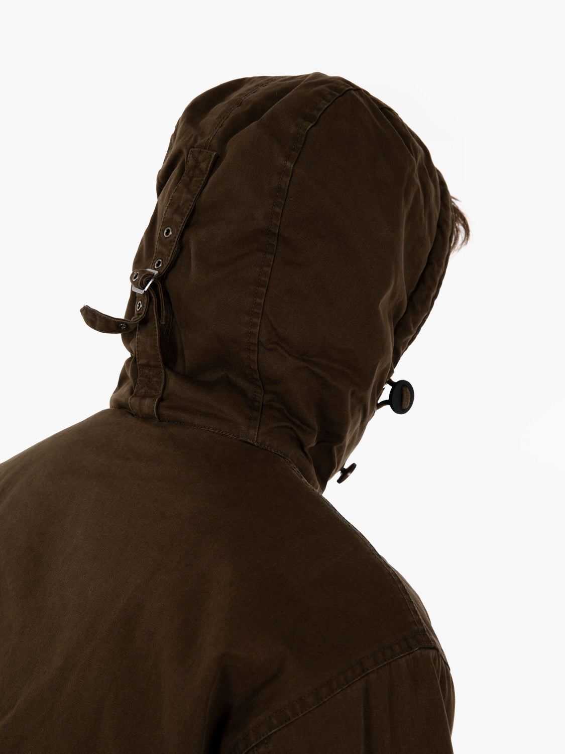 Jacket with green fur interior